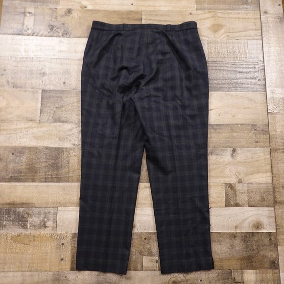 Raphaela by Brax Christiane W8 Pants Women’s 16 Short Blackwatch Plaid Wool - Picture 11 of 14